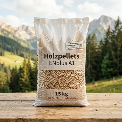 Holzpellets ENplus A1, Sack 15 kg
