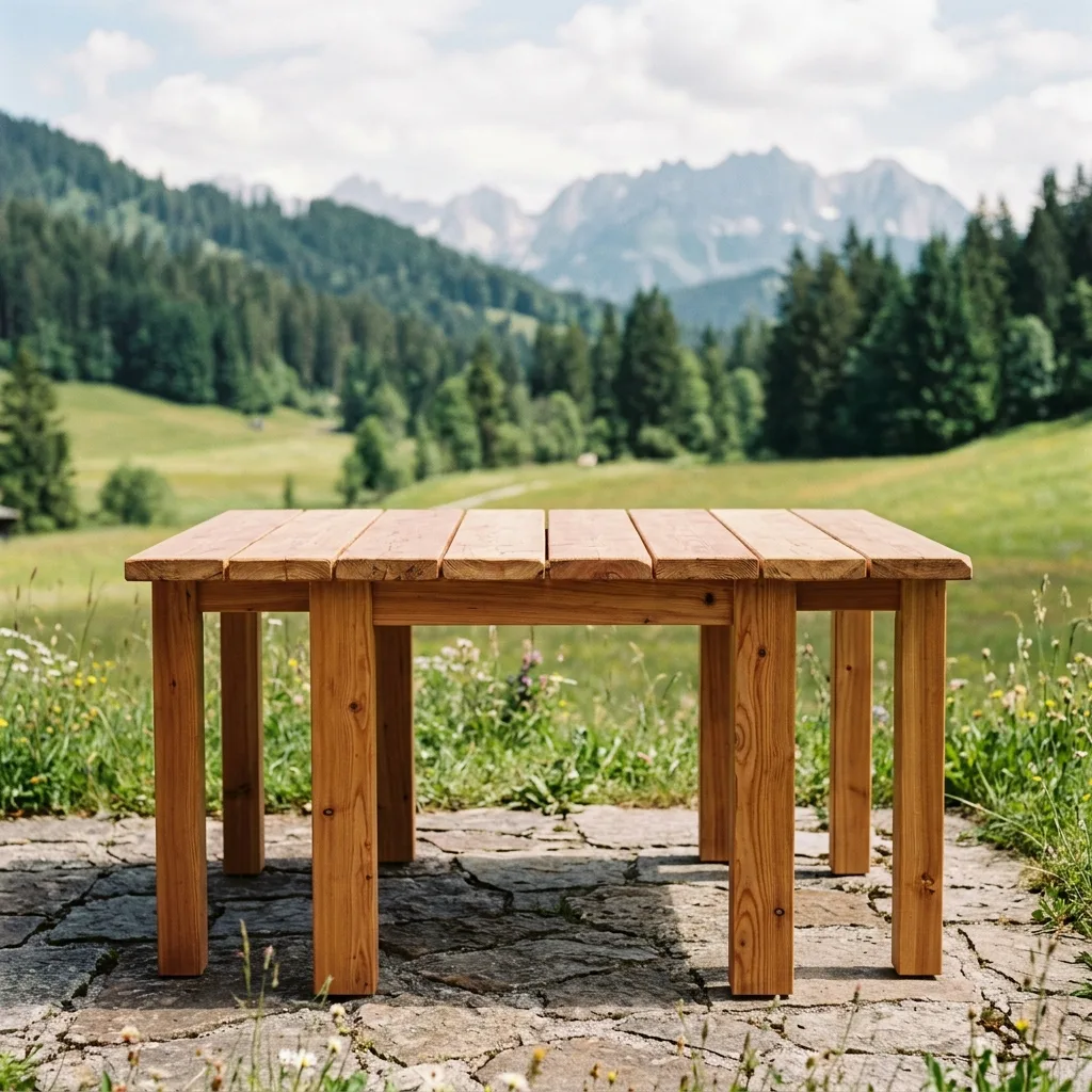 Gartentisch Lärche 160 × 80 cm