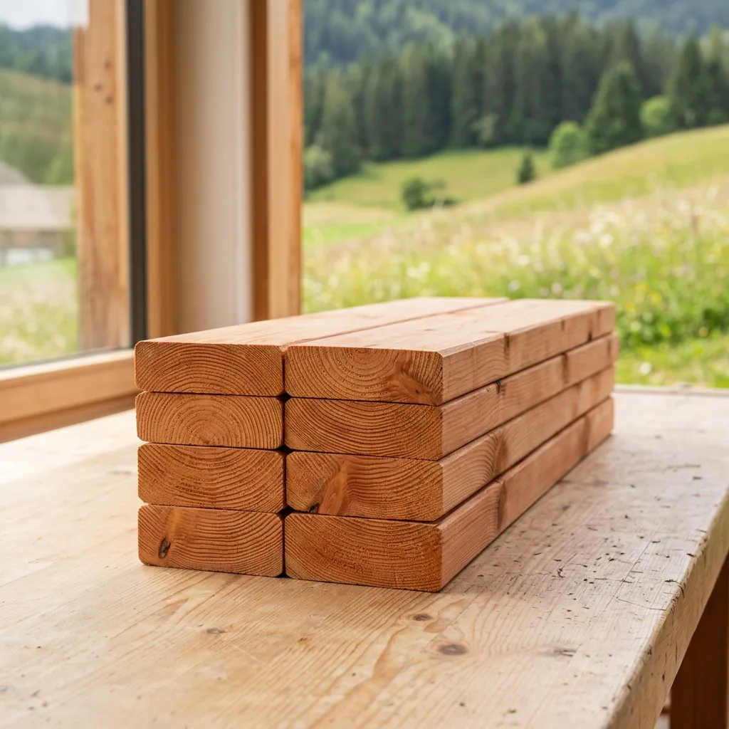 Unterkonstruktion Lärche 45 × 70 mm