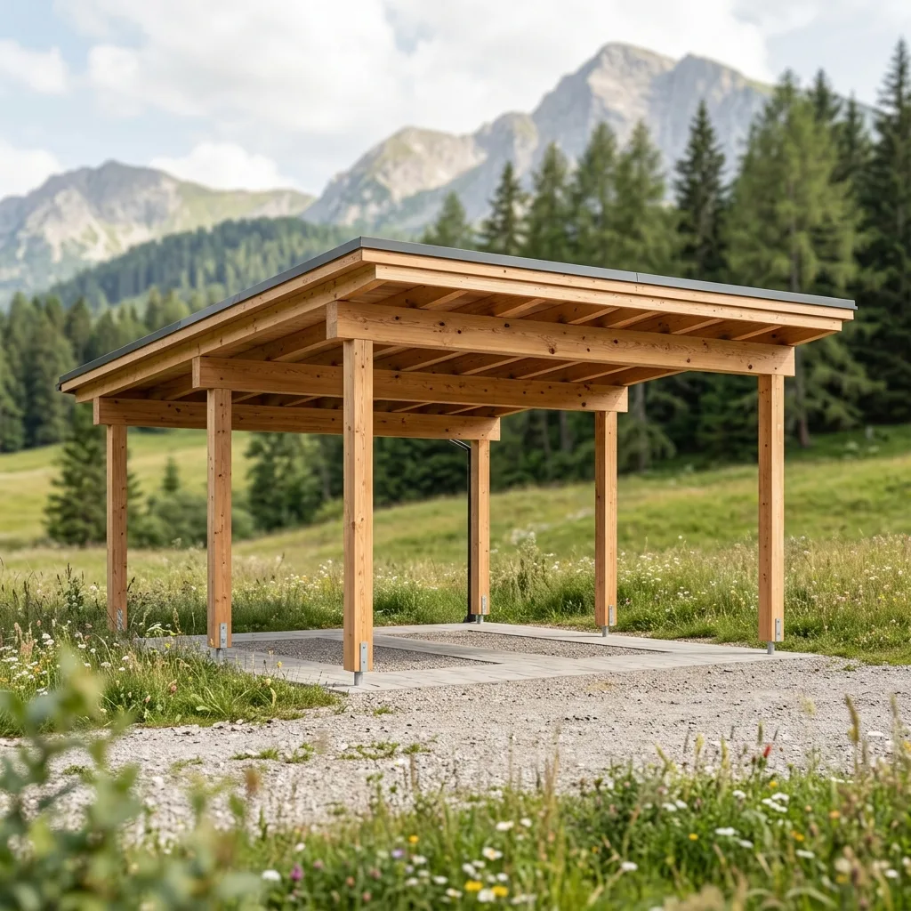 Carport Lärche