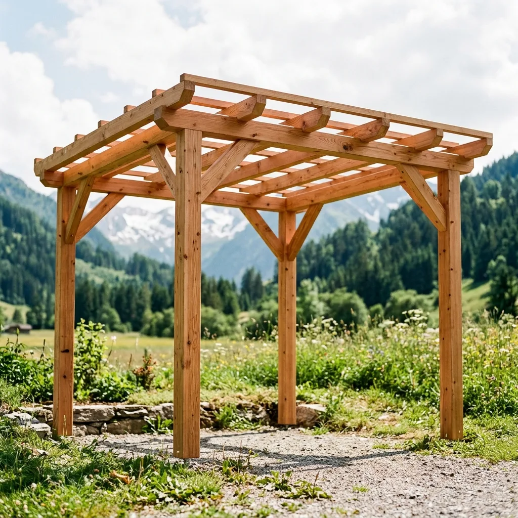 Pergola Lärche 3 × 3 m