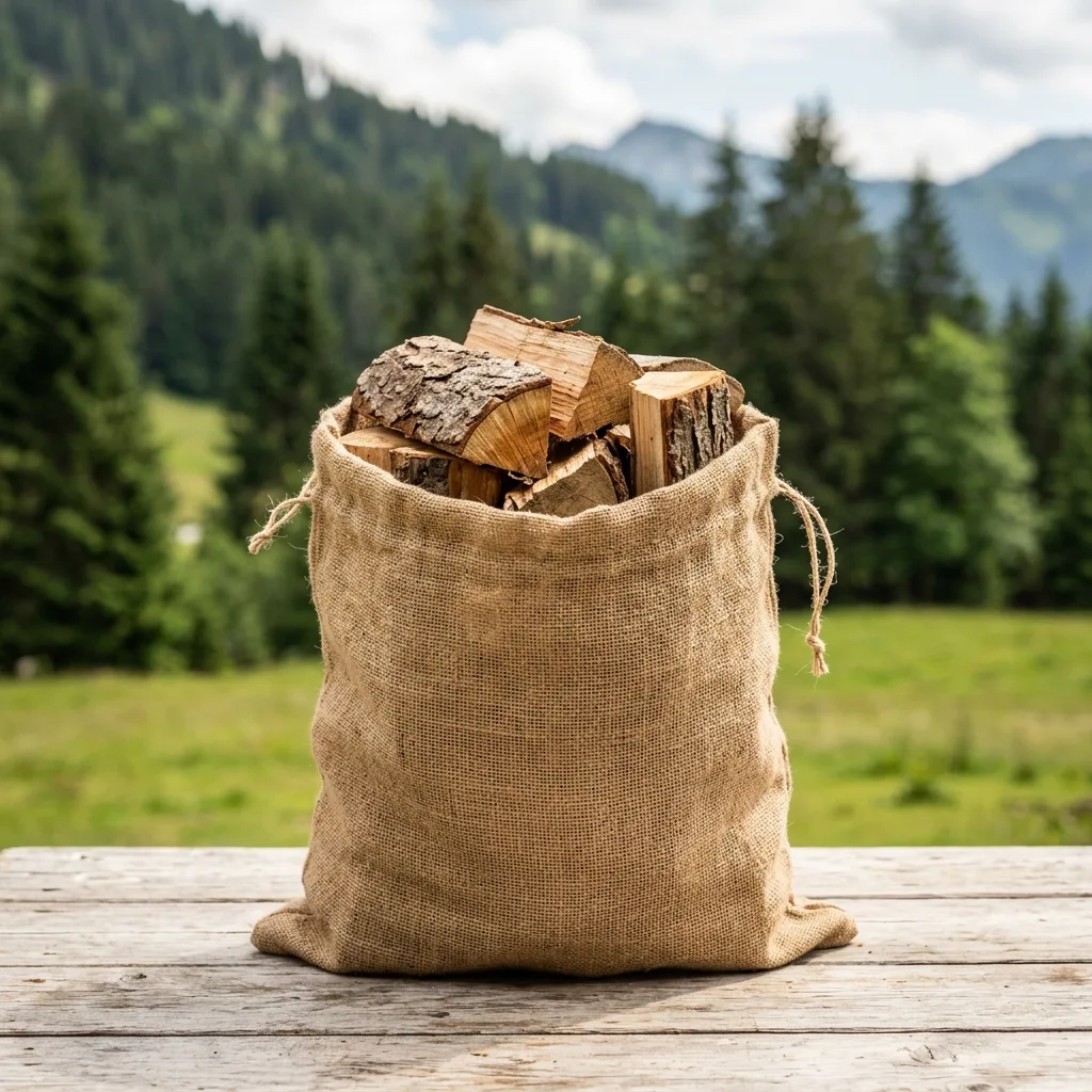 Fireplace wood in a sack, 25 dm³