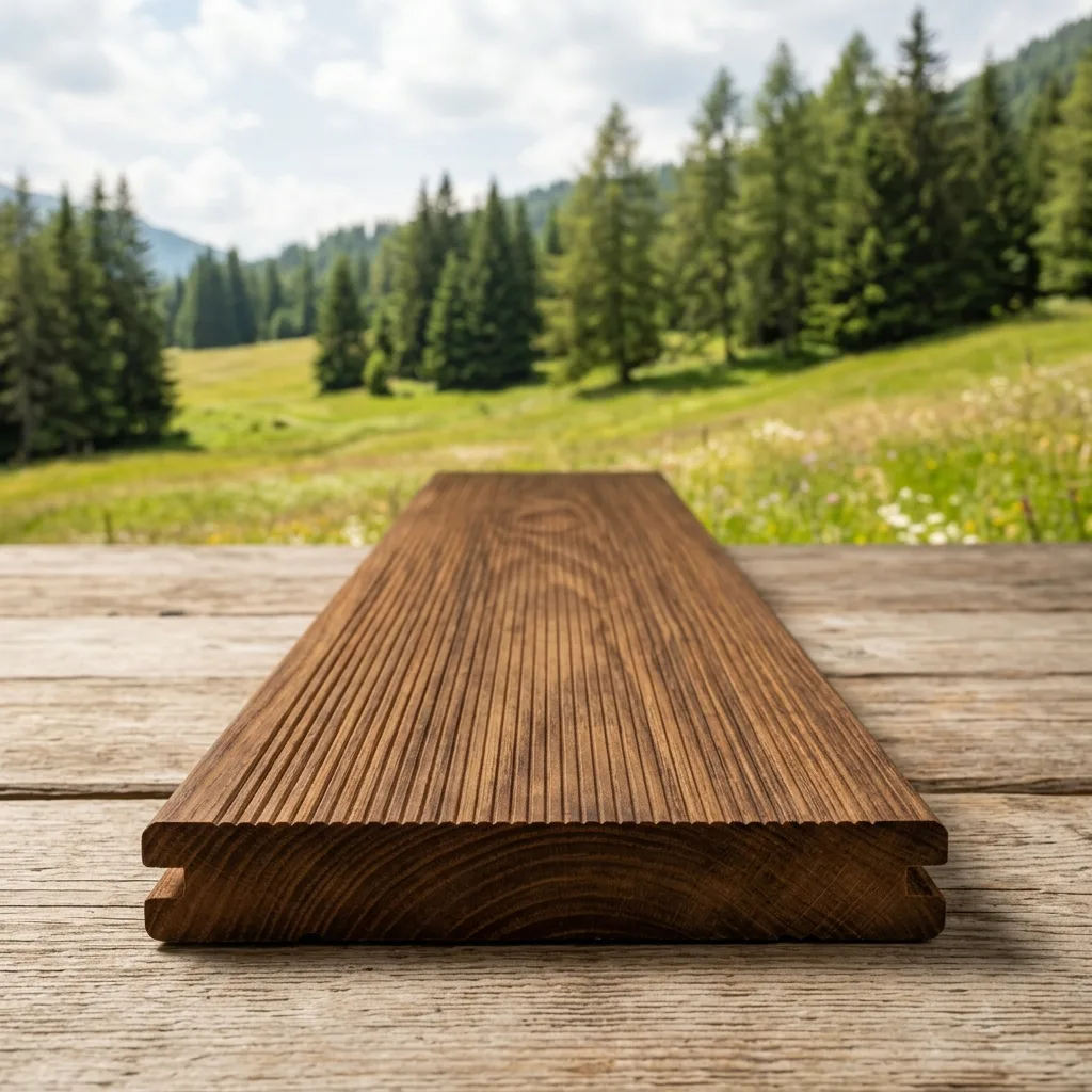 Terrassendiele Thermo-Esche 21 × 130 mm