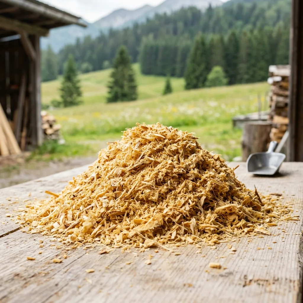 Sägespäne lose, als Brennstoff