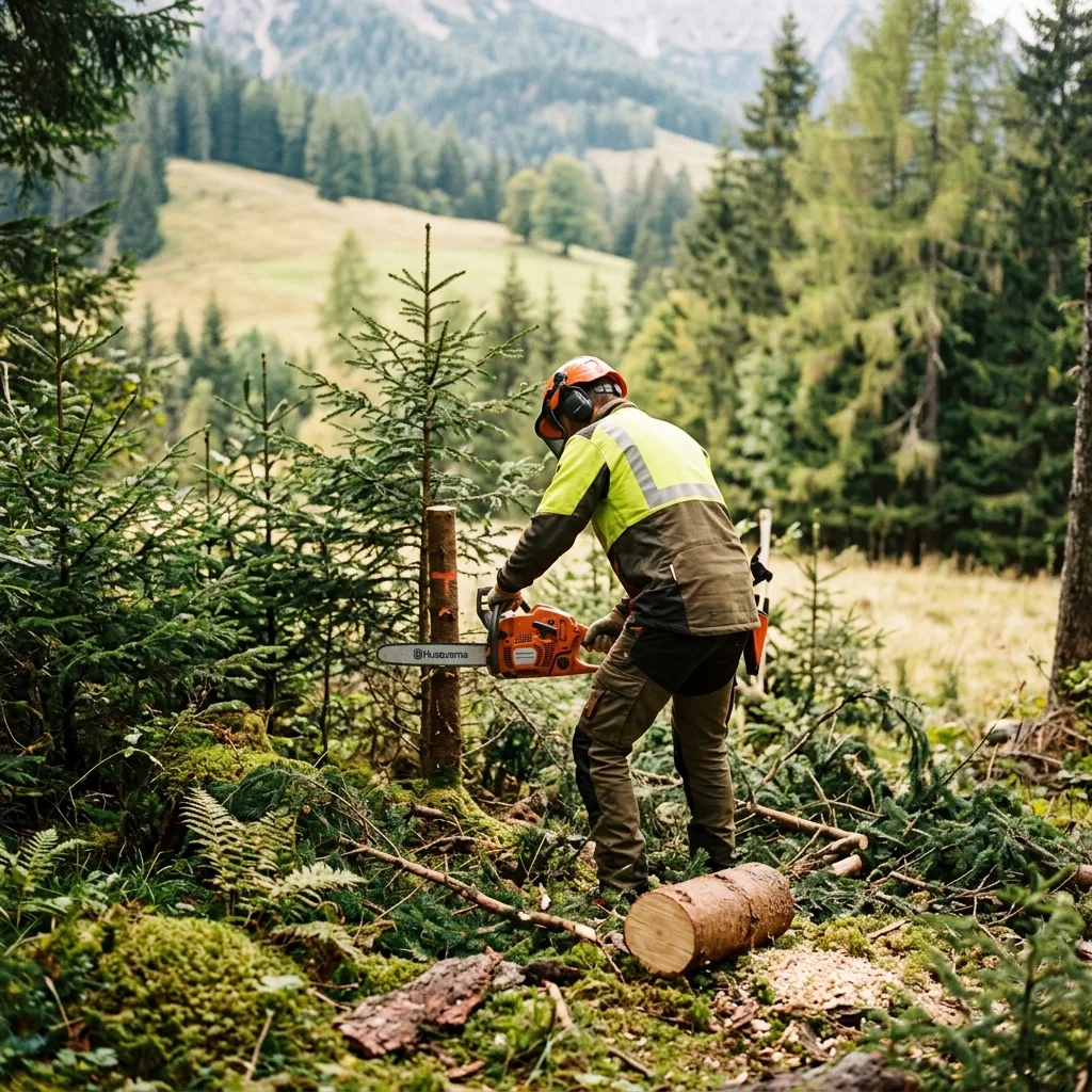 Waldpflege durch unsere Forstwirte